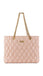 Borsa Elisabetta Franchi BS64A47E2 Shopper in tessuto embossed con manici in catena