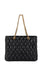 Borsa Elisabetta Franchi BS64A47E2 Shopper in tessuto embossed con manici in catena