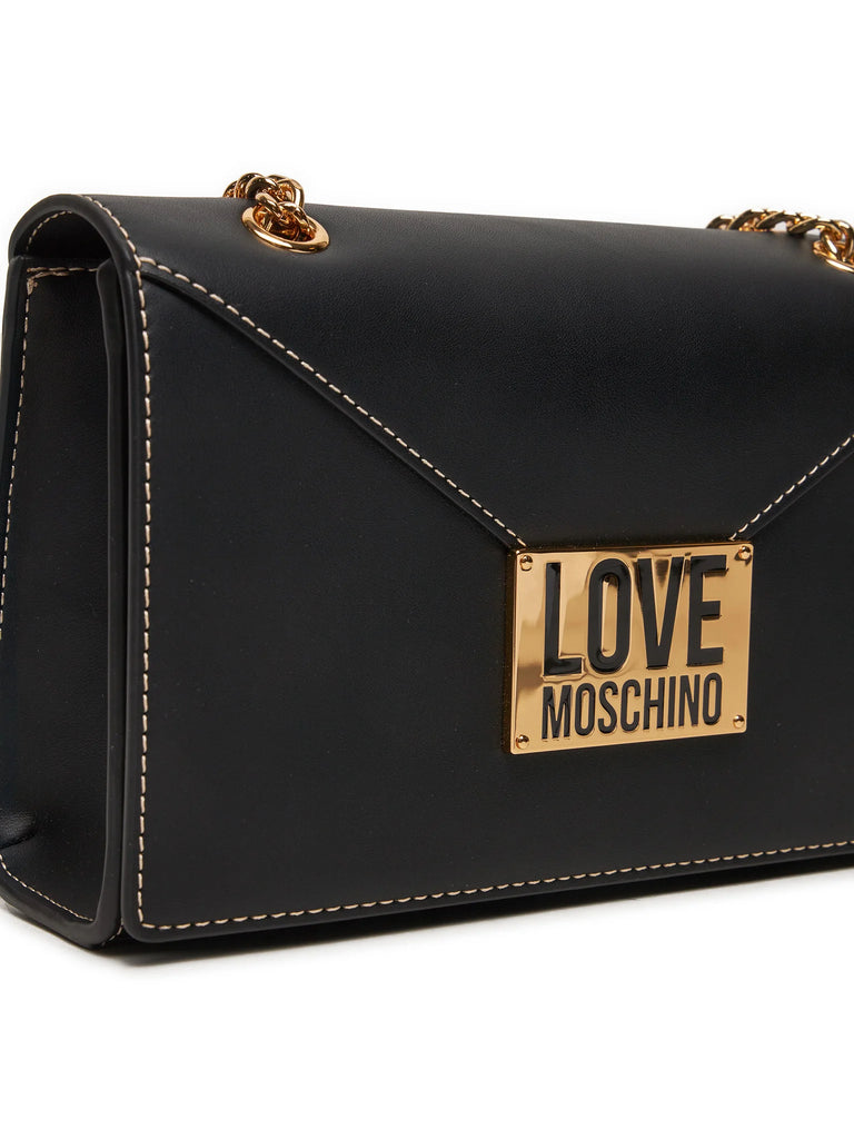 Borsa Love Moschino JC4073 Flap Bag a spalla cornice lettera