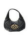 Borsa Love Moschino JC4039 Hobo Bag Embossed Nera Logo Ovale