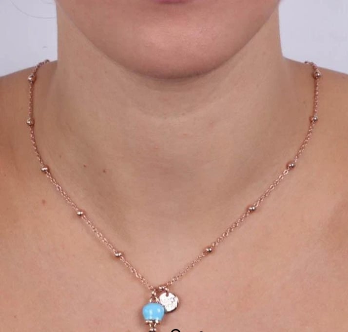 Collana Amo Capri 3540820 in metallo con campanella azzurra